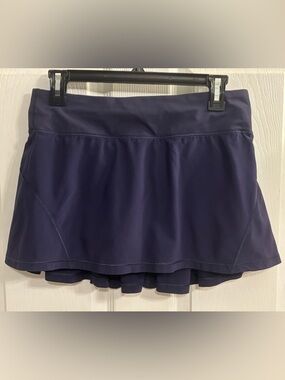 Lululemon Circuit Breaker Skirt II Skort Navy Blue Size 6
